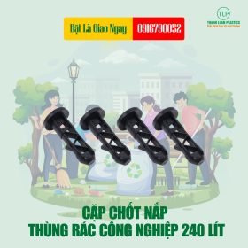 Phụ Kiện Chốt Nắp Thùng Rác Công Nghiệp 120 Lít, 240 Lít
