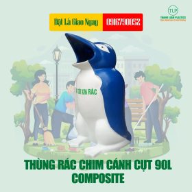 Thùng Rác Chim Cánh Cụt Composite